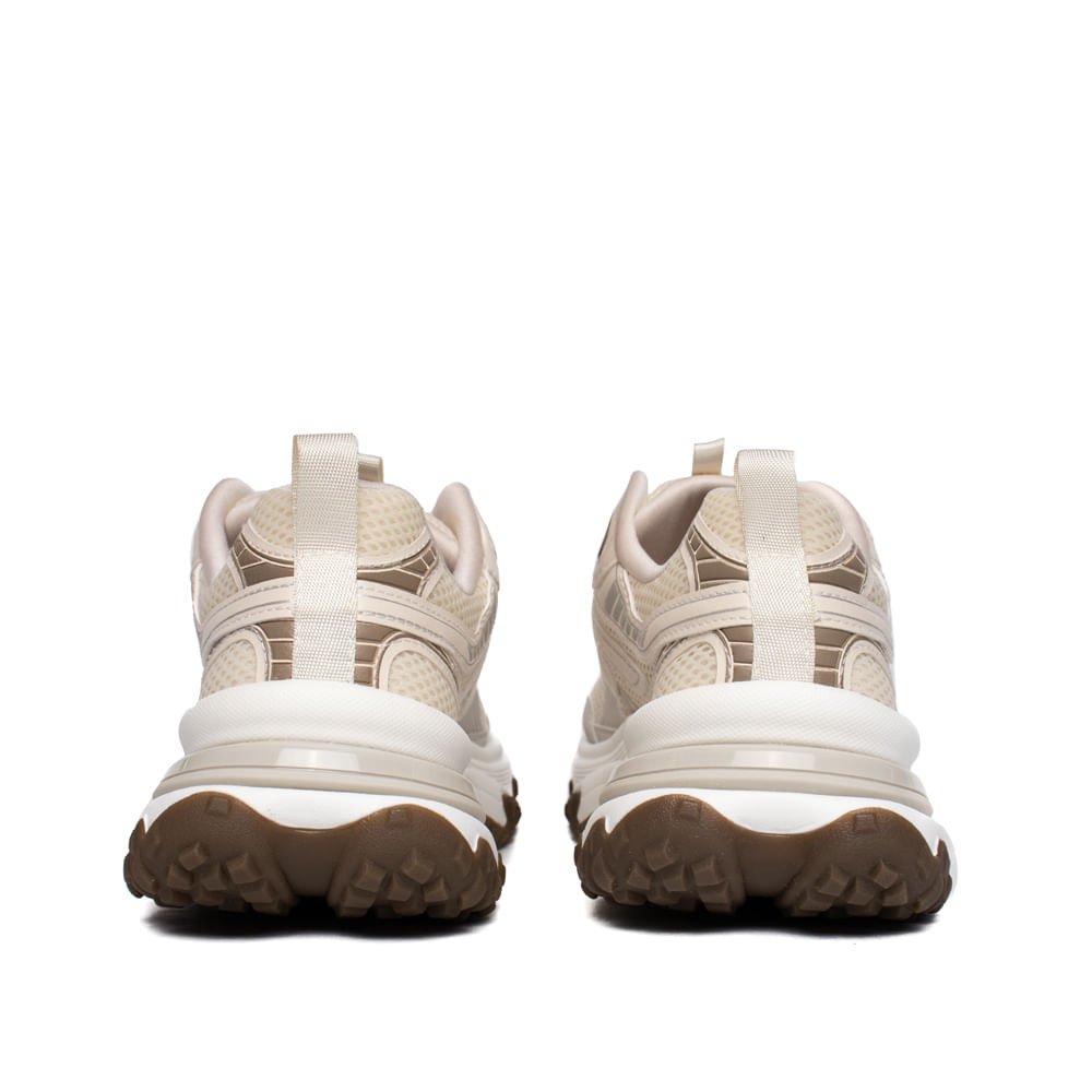 Tênis Feminino Via Marte Nobuck Casual Bege/Marrom Bege 3