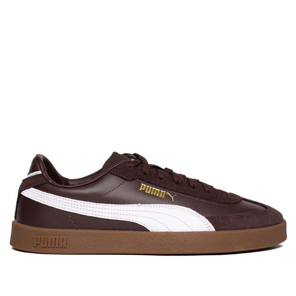Tênis Masculino Puma Club II Era Casual Marrom/Dourado