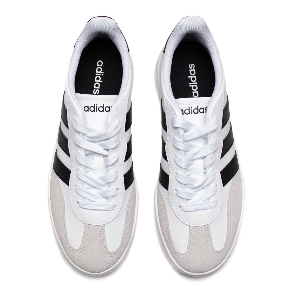 Tênis Masculino Adidas Barreda Casual Branco/Cinza Branco 4