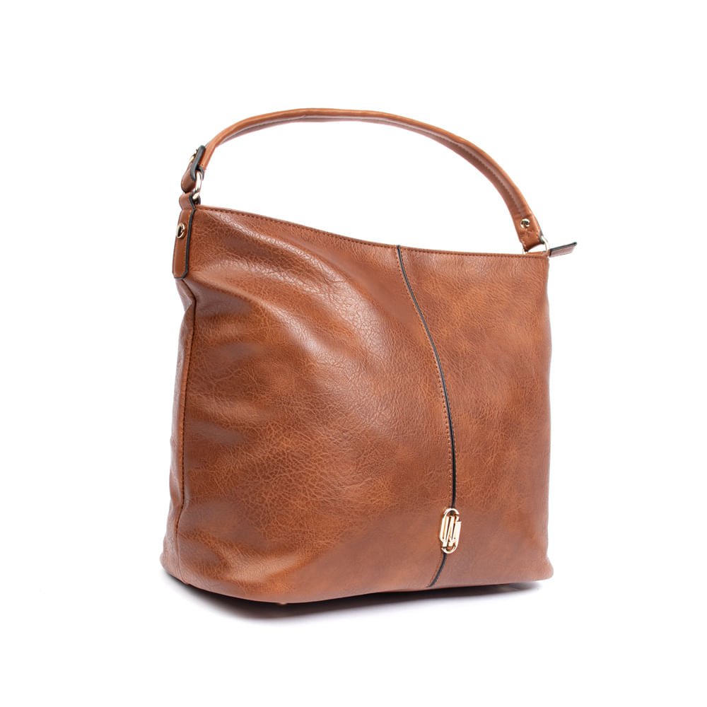 Bolsa Feminina WJ Tote Grande Burnised Caramelo Caramelo 3