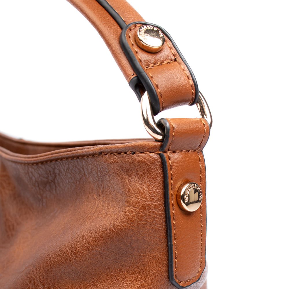 Bolsa Feminina WJ Tote Grande Burnised Caramelo Caramelo 4
