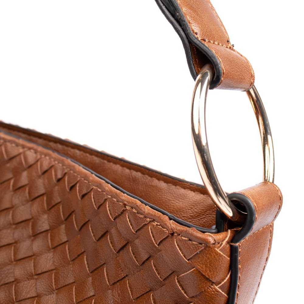 Bolsa Feminina WJ Tote Grande Tressê Caramelo Caramelo 5