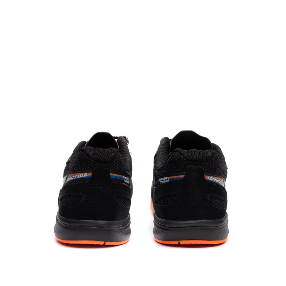 Chuteira Futsal Topper Dominator Club VI Preto/Laranja Preto 3