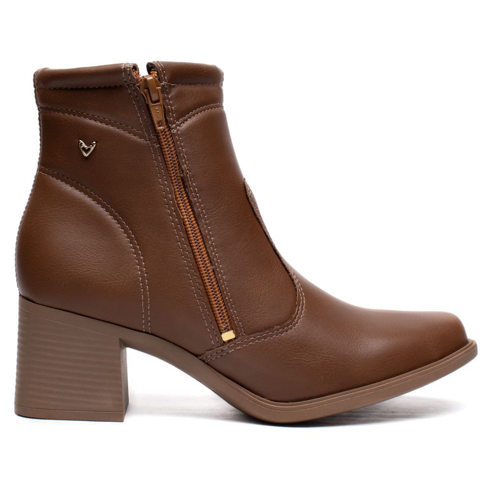 Bota Feminina Mississipi Cano Curto Napa Marrom