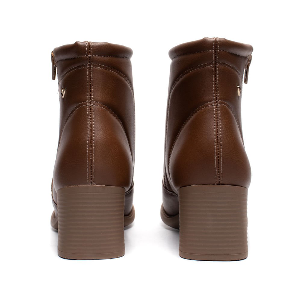 Bota Feminina Mississipi Cano Curto Napa Marrom Marrom 3