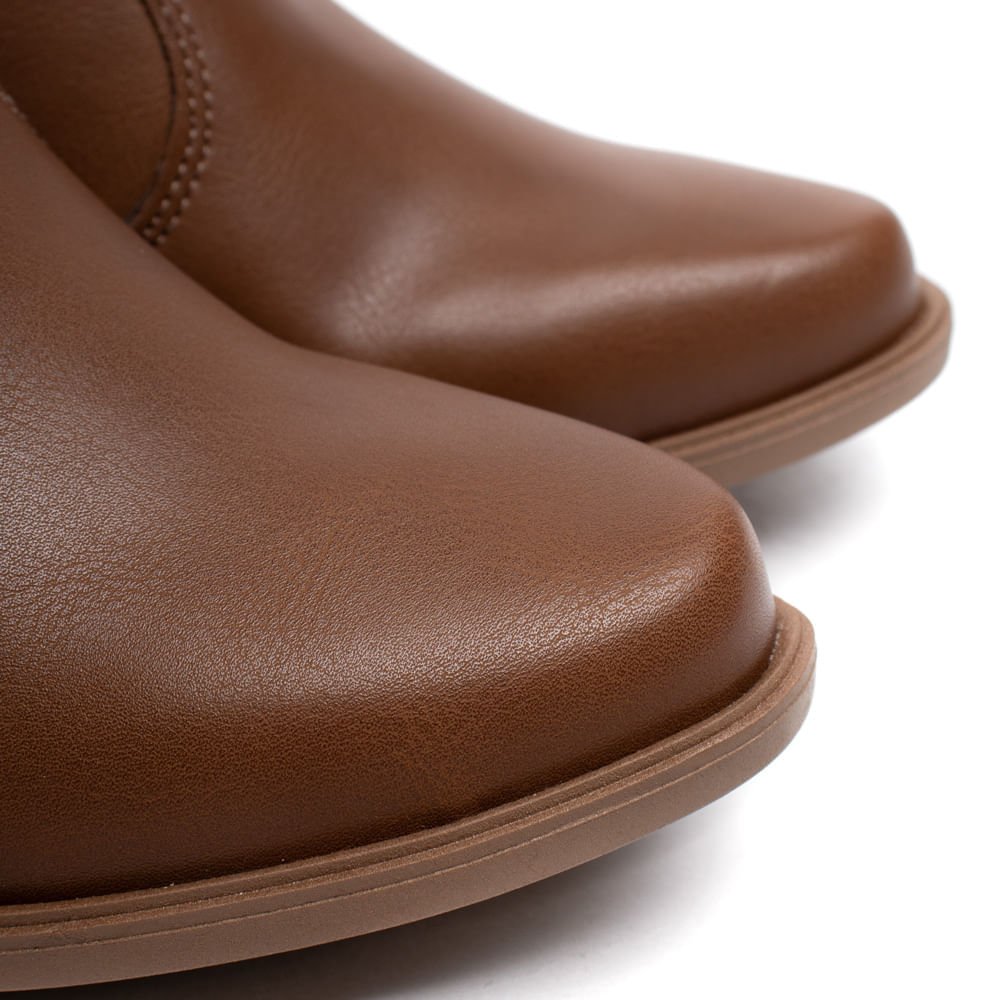 Bota Feminina Mississipi Cano Curto Napa Marrom Marrom 6