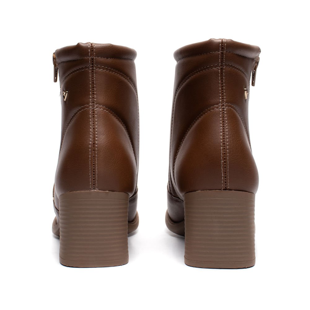 Bota Feminina Mississipi Cano Curto Napa Marrom Marrom 3