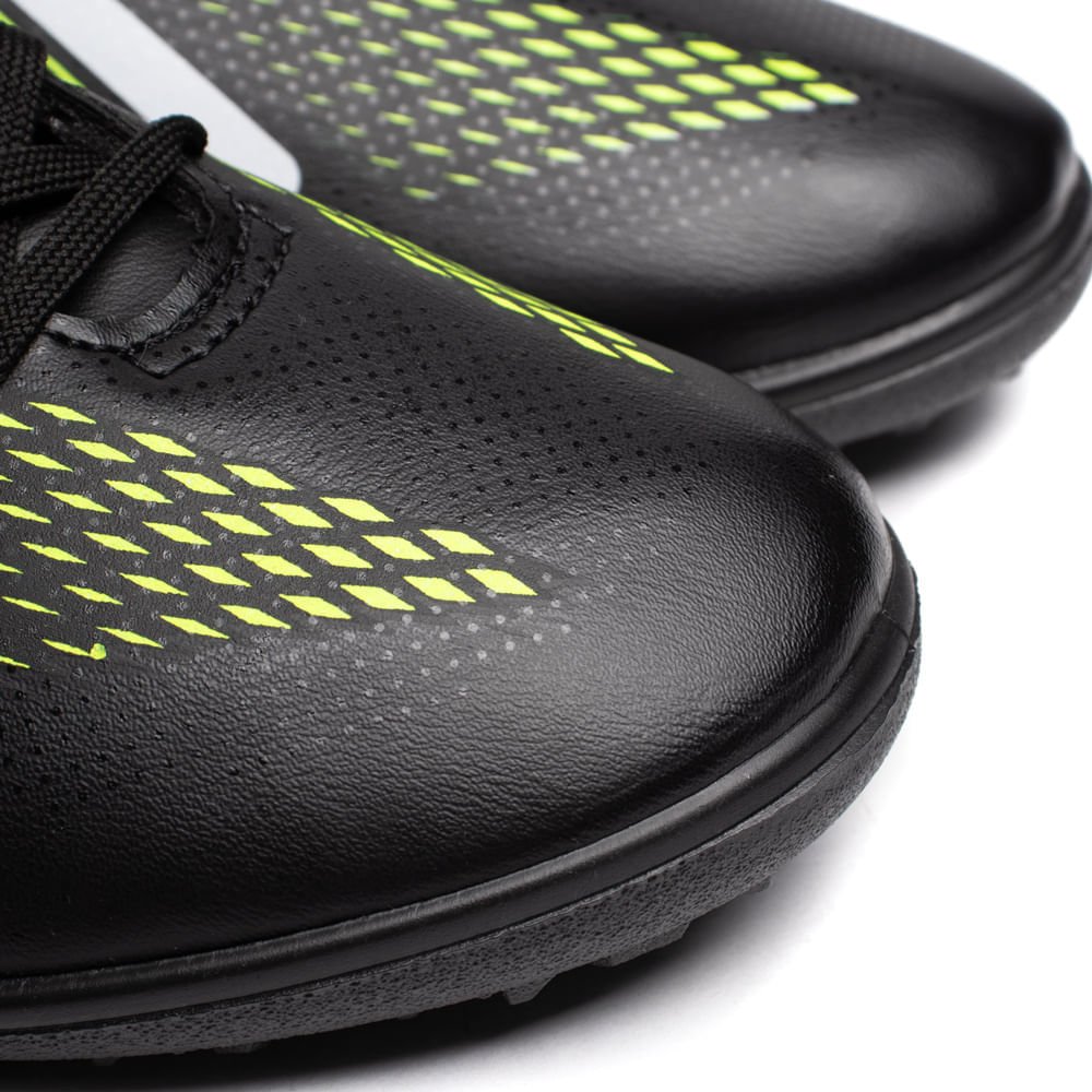 Chuteira Society Umbro Fast II Esportiva Preto/Verde Preto 6