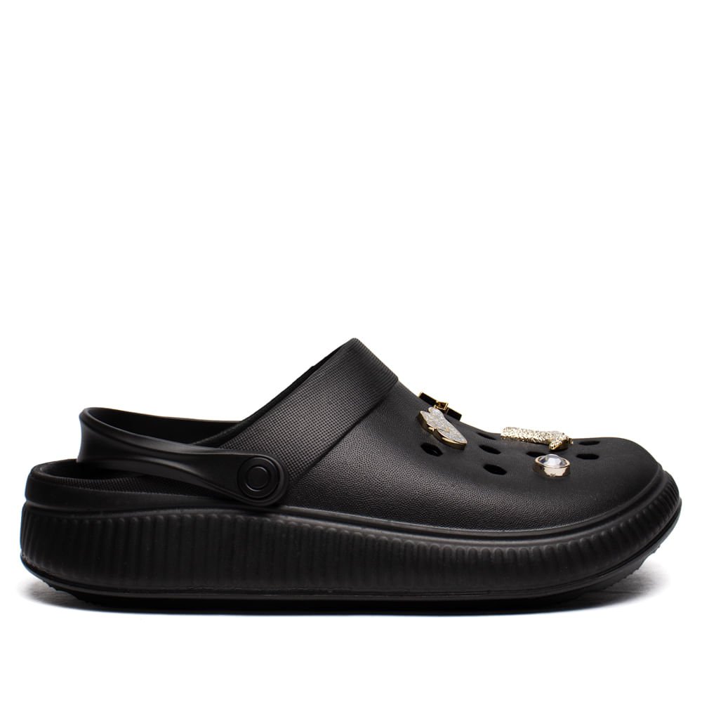 Sandália Babuche Feminina Moleca Collab Ana Castela Preto