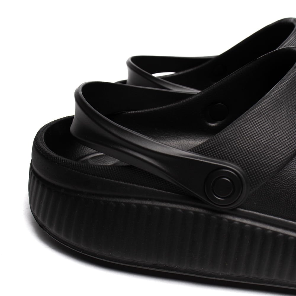 Sandália Babuche Feminina Moleca Collab Ana Castela Preto Preto 6