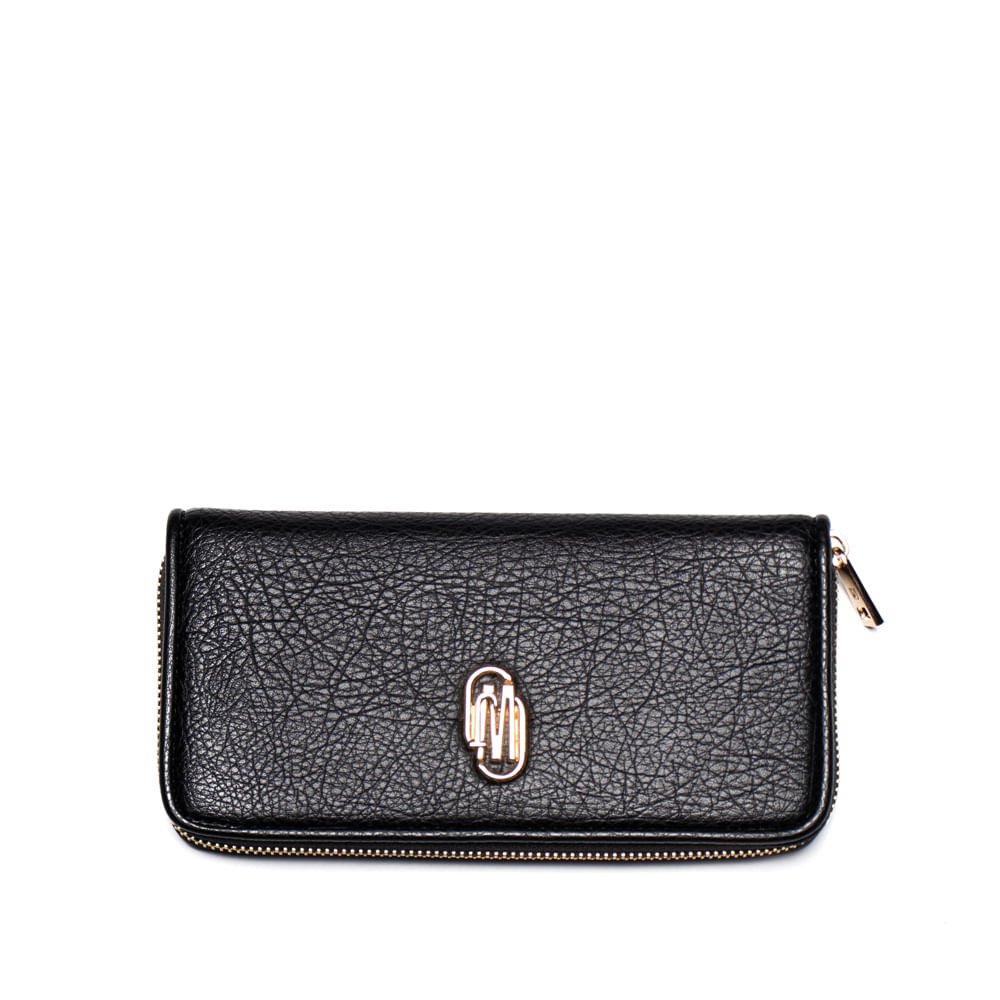 Carteira Feminina WJ Burnished Moderna Preto