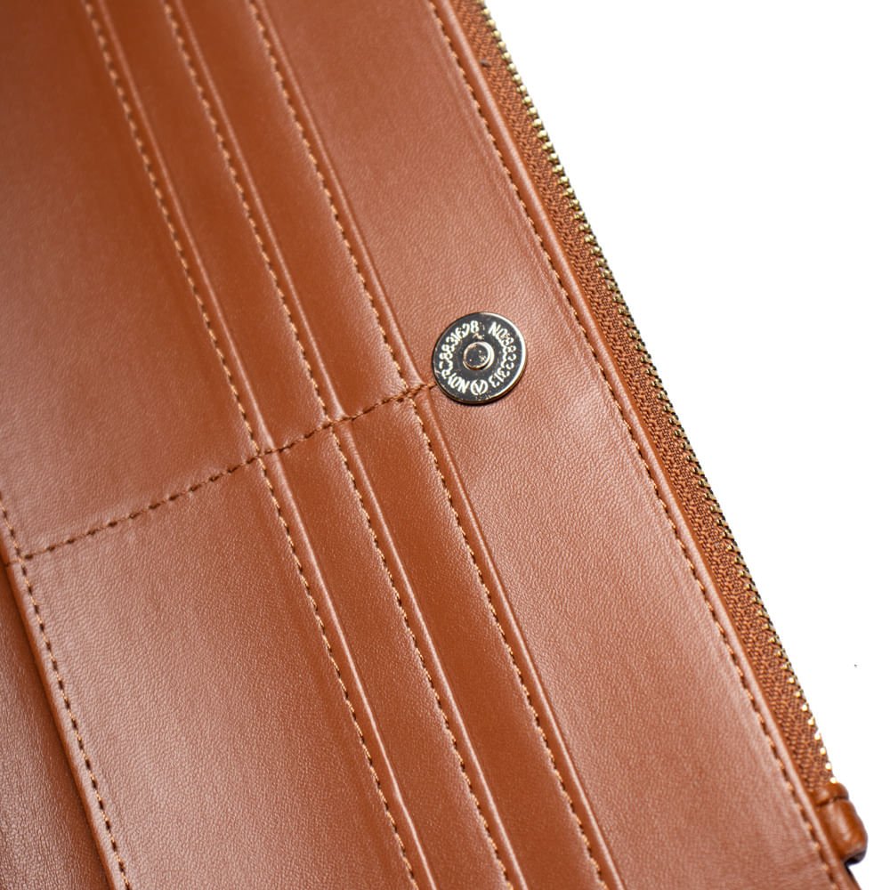 Carteira Feminina WJ Matelassê Caramelo Marrom 4