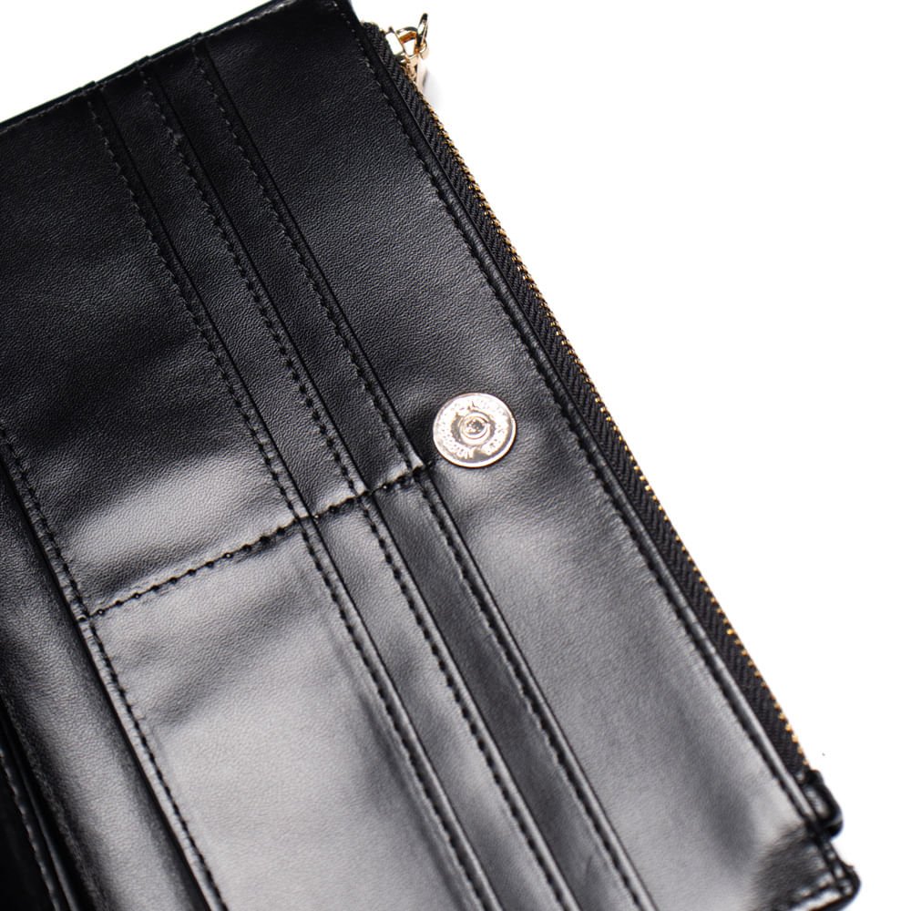 Carteira Feminina WJ Matelassê Preto Preto 3