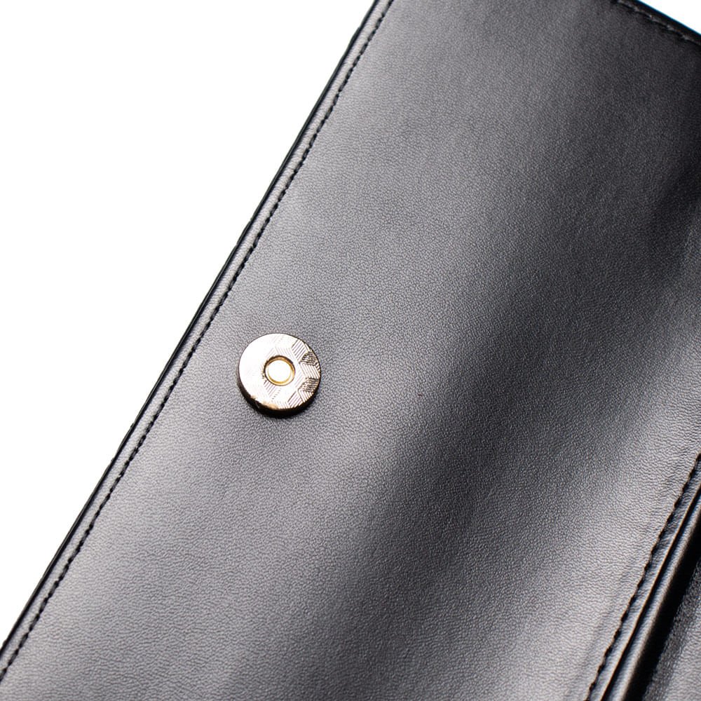 Carteira Feminina WJ Matelassê Preto Preto 4