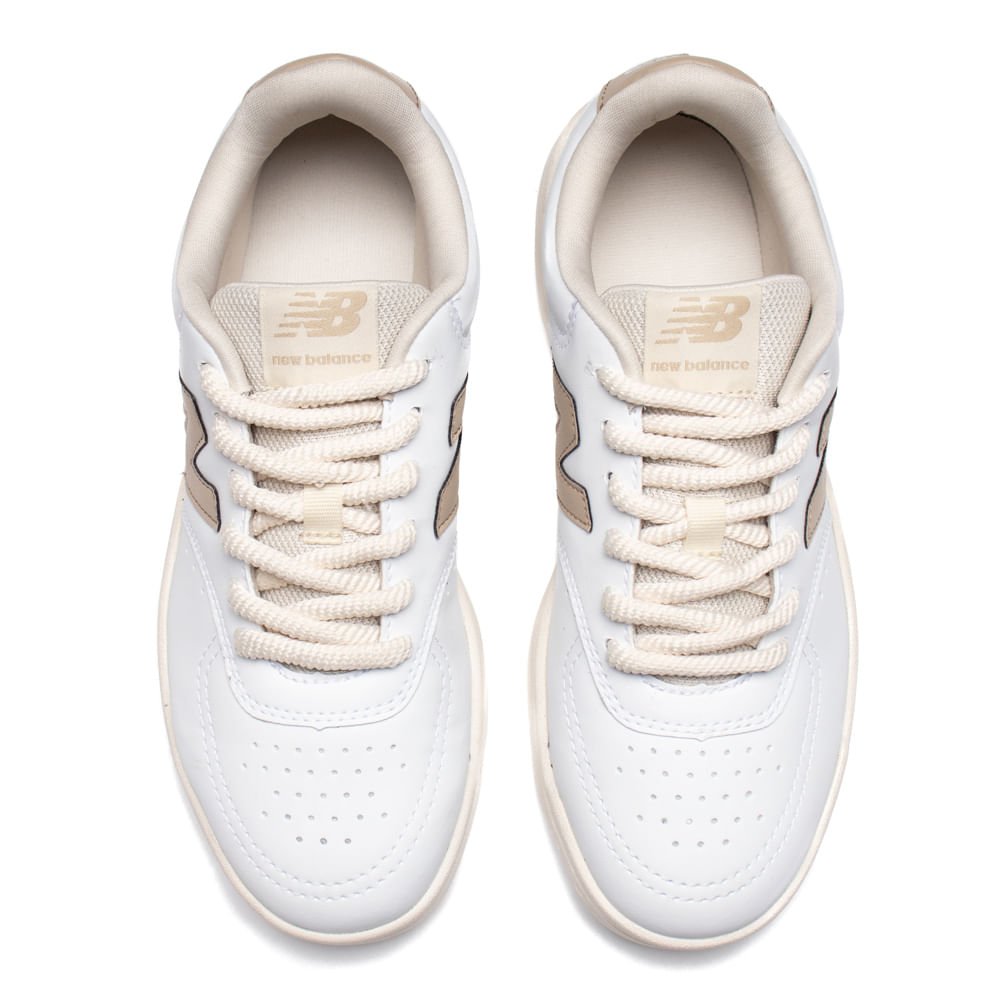 Tênis Feminino New Balance BB80 Casual Branco/Marrom Branco 4