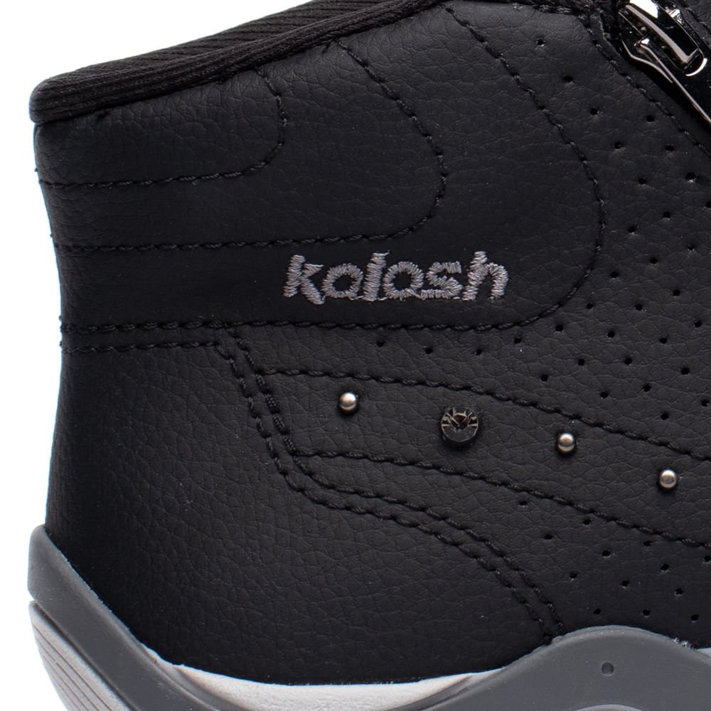 Tênis Feminino Kolosh Cano Alto Botinha Napa Preto Preto 6