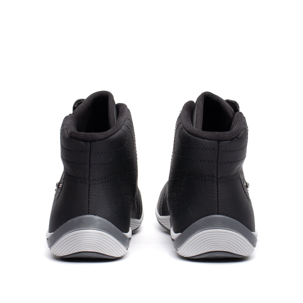 Tênis Feminino Kolosh Cano Alto Botinha Napa Preto Preto 3