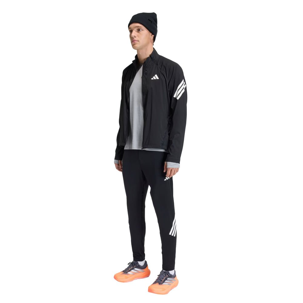 Calça Masculina Adidas Running Iconic Esportivo Preto/Branco Preto 5