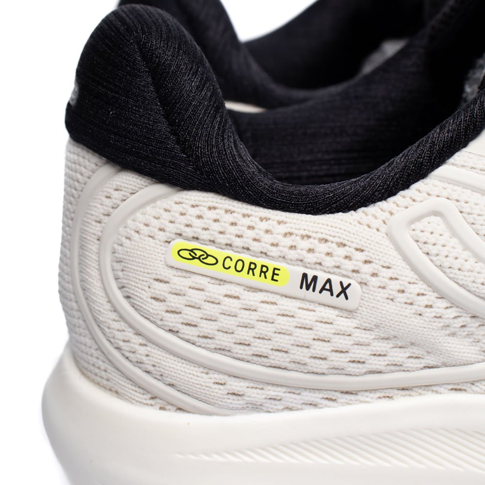 Tênis Unissex Olympikus Corre Max Gripper Off White/Preto Off White/Preto 6