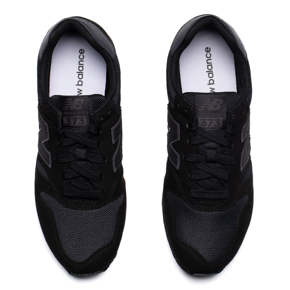 Tênis Masculino New Balance 373v2 Casual Preto/Cinza Preto 4