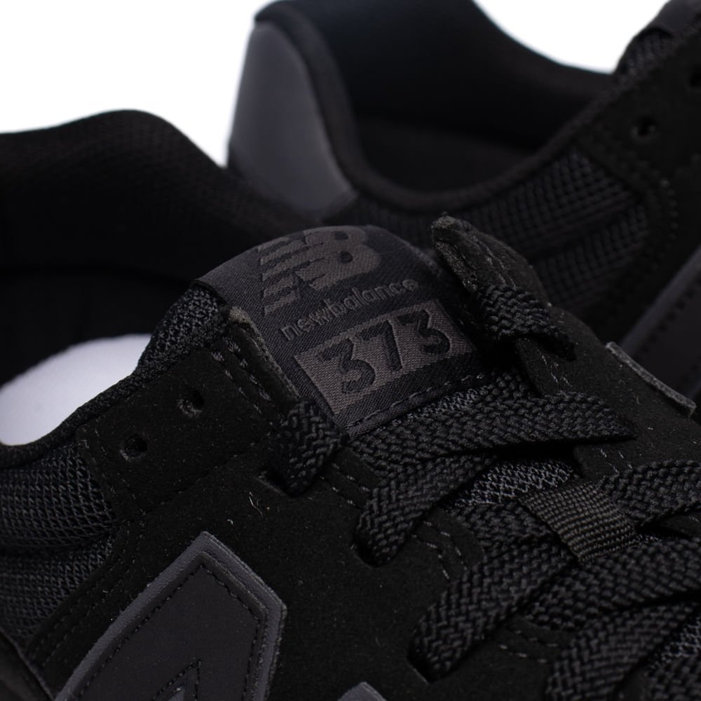 Tênis Masculino New Balance 373v2 Casual Preto/Cinza Preto 5