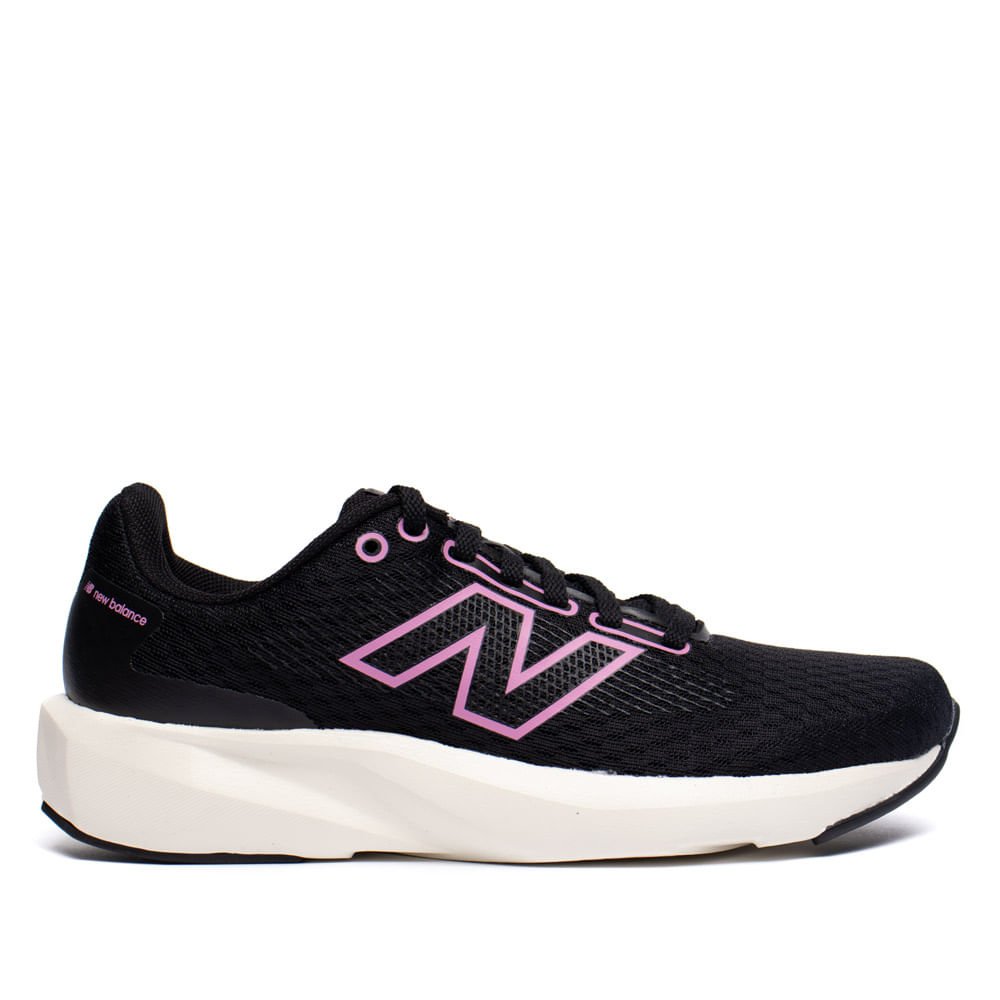 Tênis Feminino New Balance 413 V3 Esportivo Preto/Rosa
