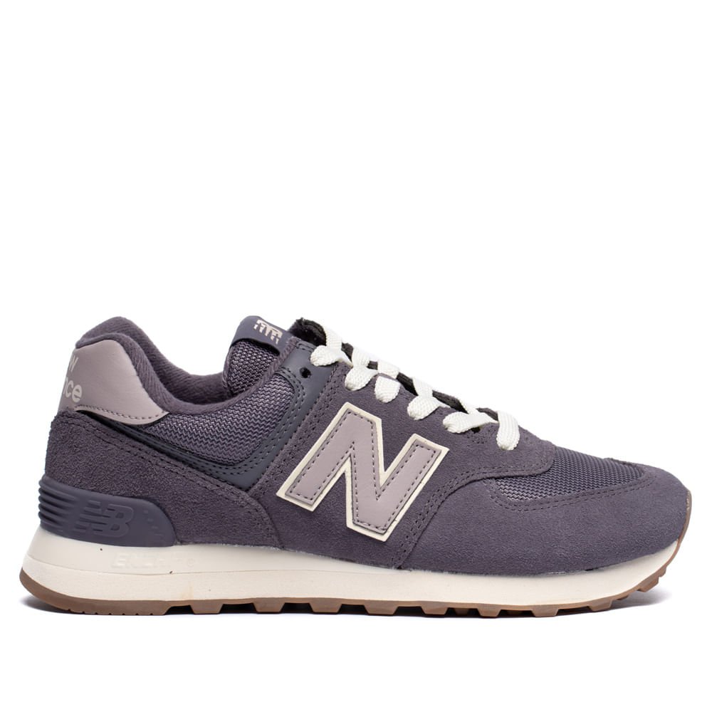 Tênis Feminino New Balance 574 ENCAP Couro Cinza