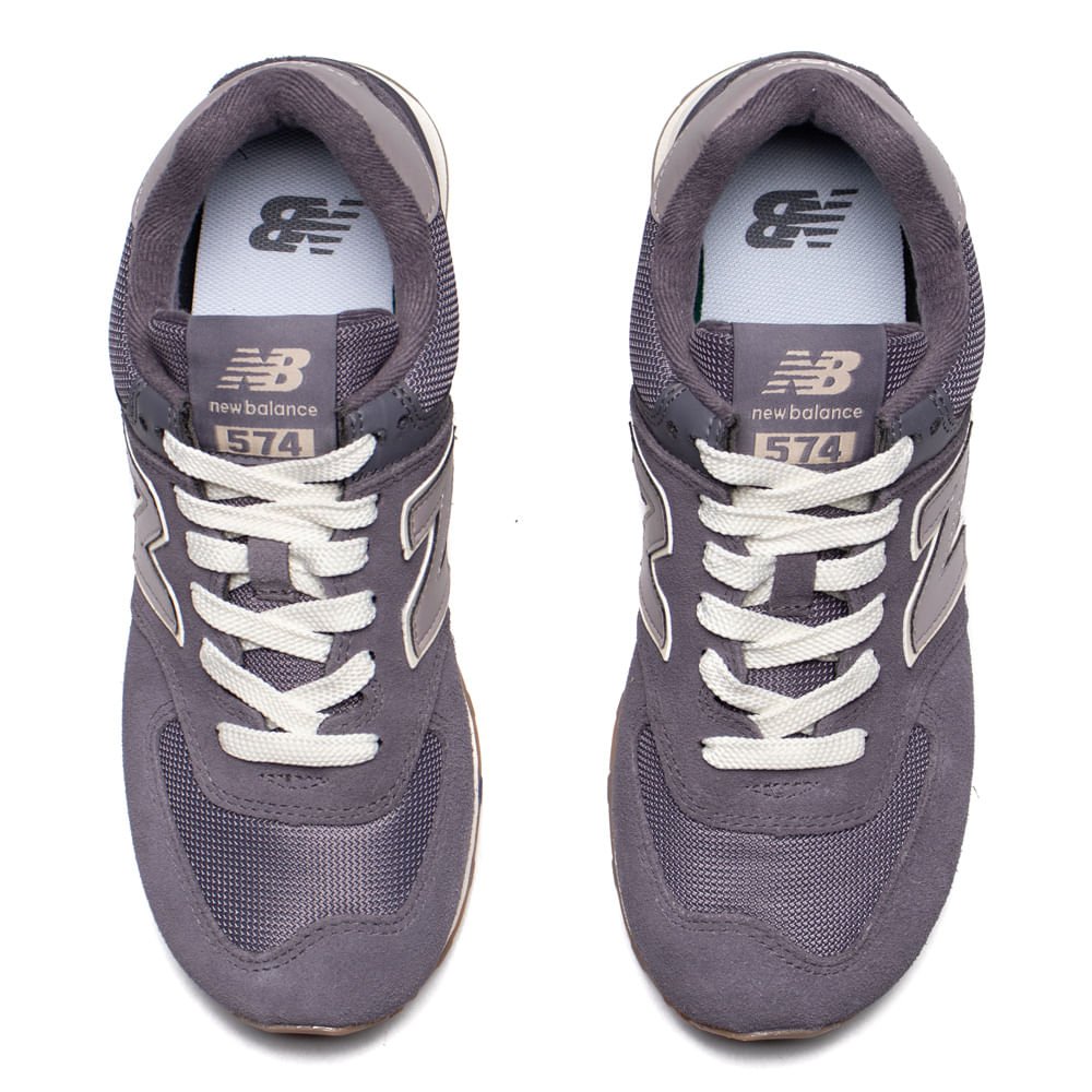 Tênis Feminino New Balance 574 ENCAP Couro Cinza Cinza 4