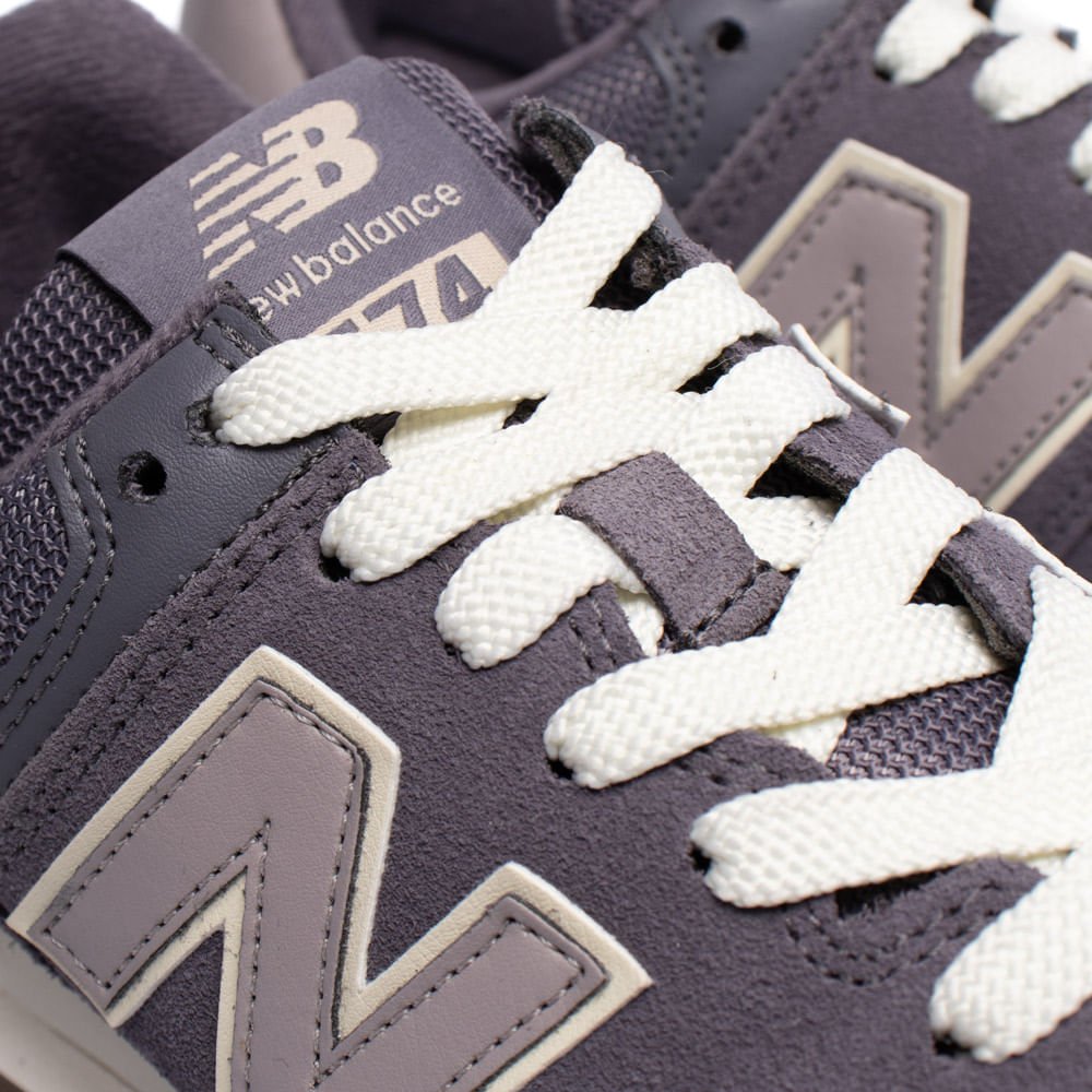 Tênis Feminino New Balance 574 ENCAP Couro Cinza Cinza 5