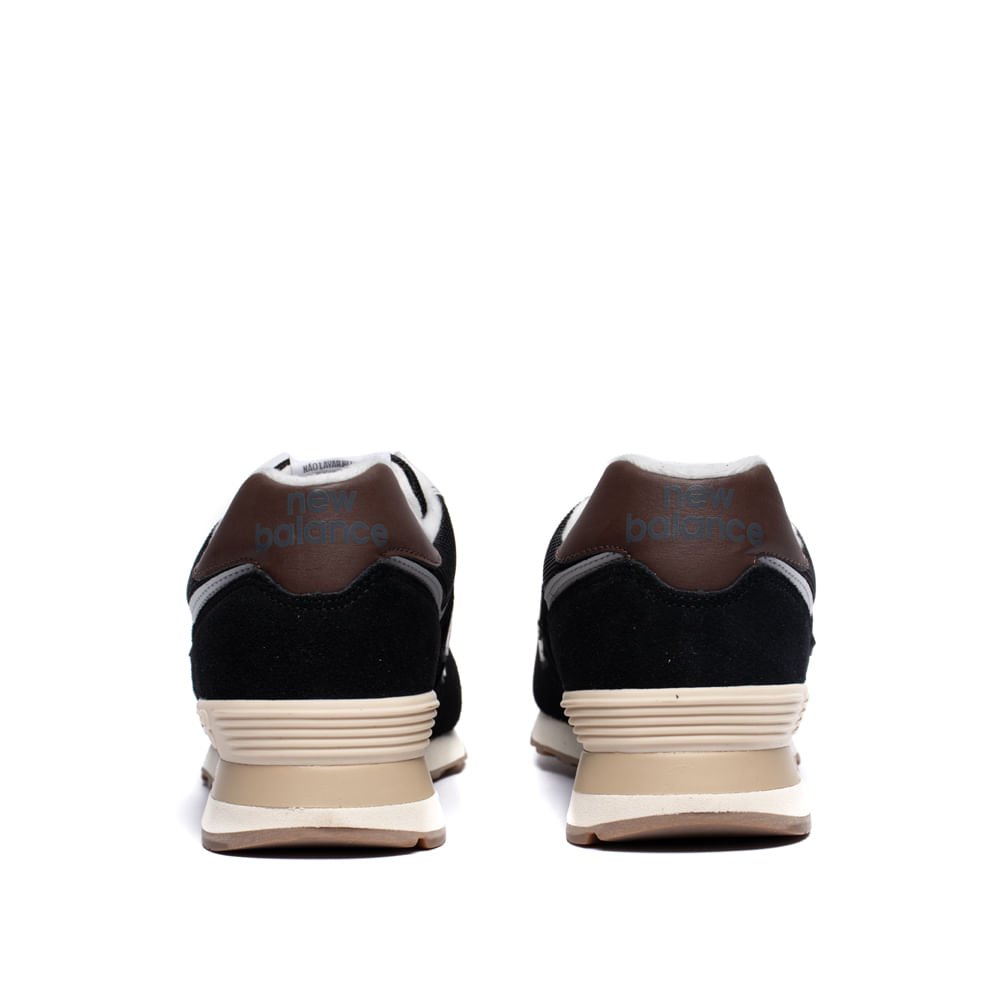 Tênis Masculino New Balance 574 ENCAP Couro Preto/Marrom Preto 3