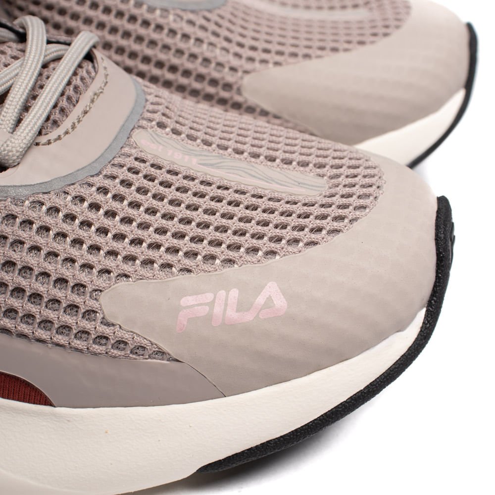 Tênis Feminino Fila Recovery Esportivo Bege/bordo Bege 6