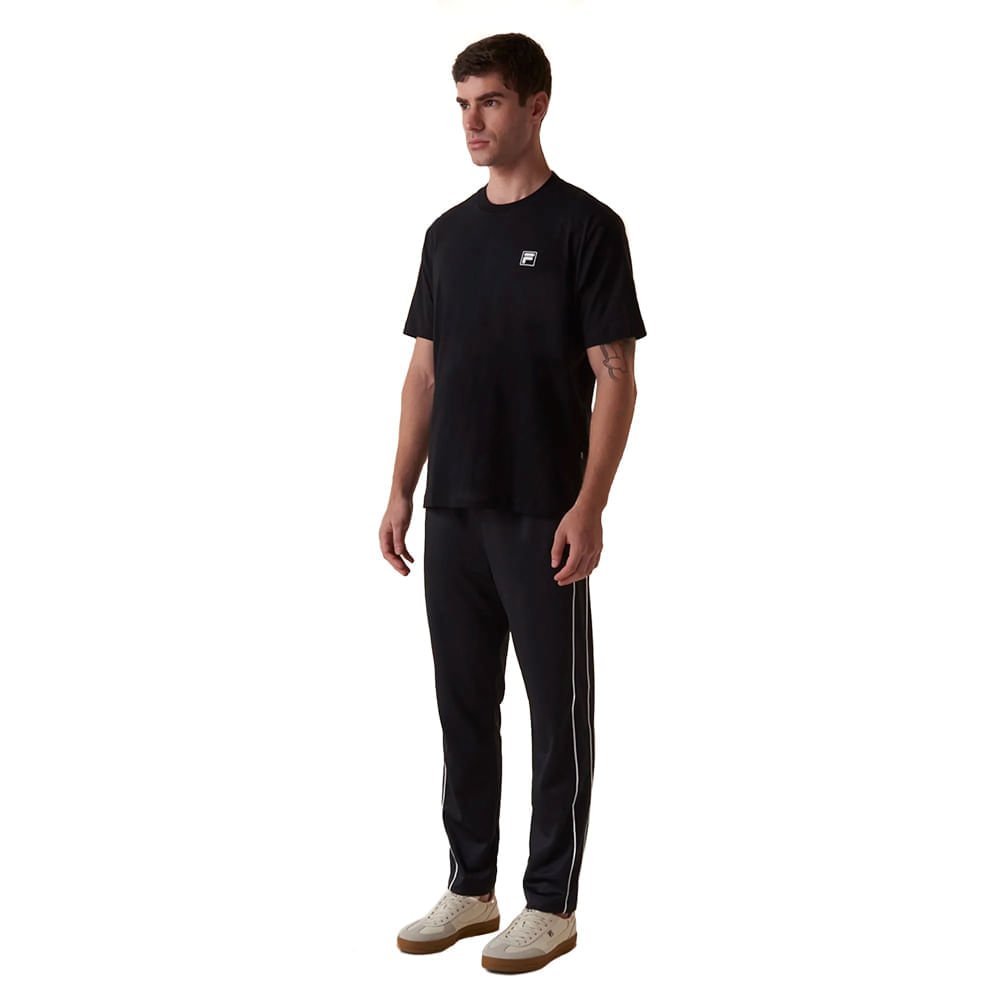 Camiseta Masculina Fila Comfort Classic Preto Preto 3