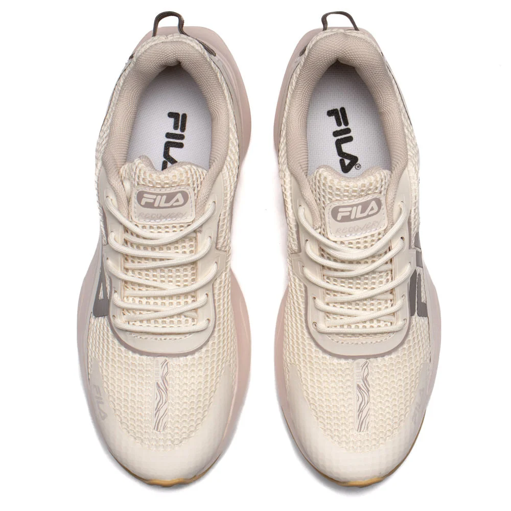 Tênis Feminino Fila Recovery Corrida Bege/Rosa Claro Bege 4