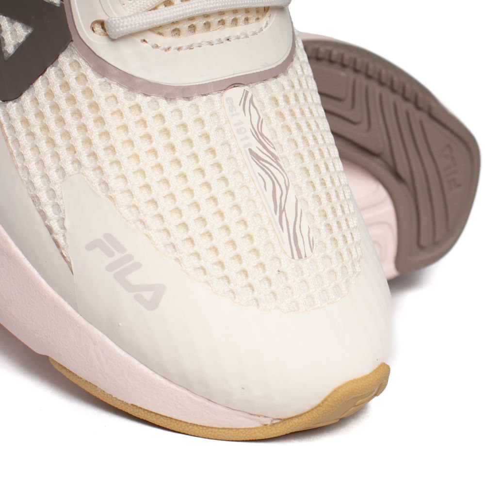 Tênis Feminino Fila Recovery Corrida Bege/Rosa Claro Bege 7