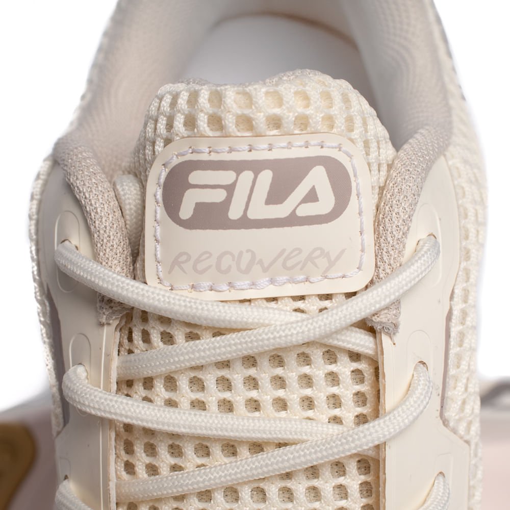 Tênis Feminino Fila Recovery Corrida Bege/Rosa Claro Bege 8