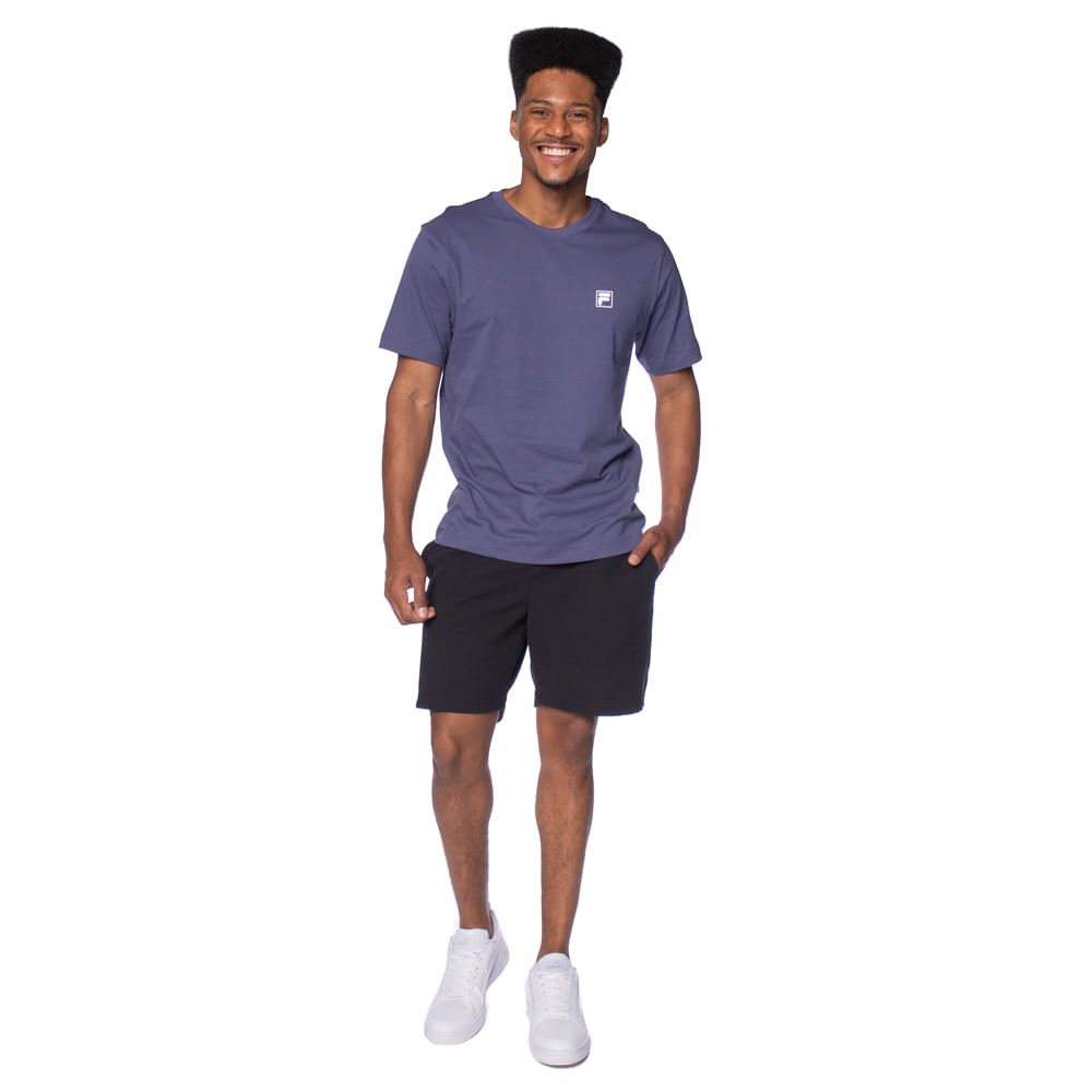 Camiseta Masculina Fila Comfort Classic Logo Marinho Marinho 5