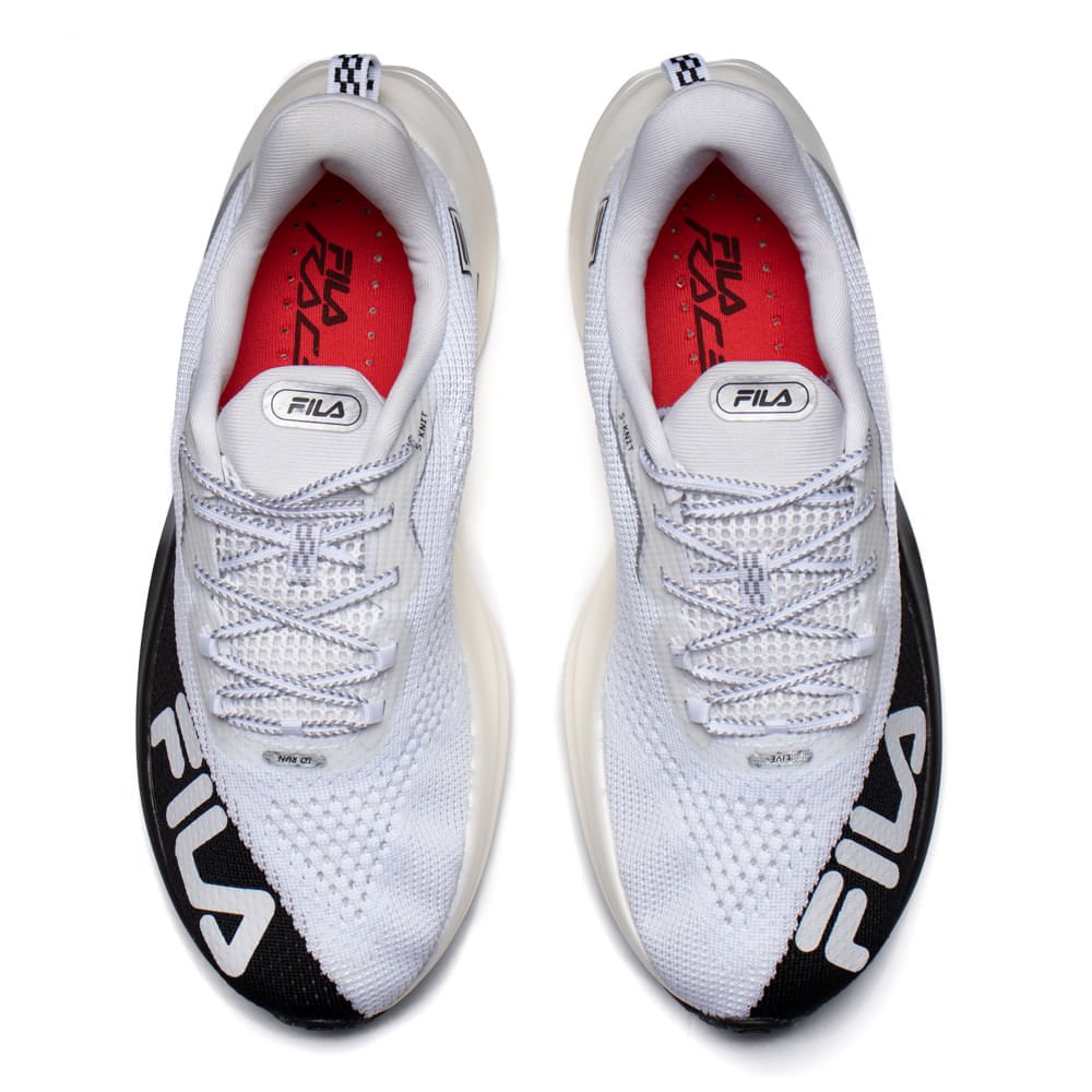 Tênis Masculino Fila Racer Speedzone Corrida Branco/Preto Branco 4