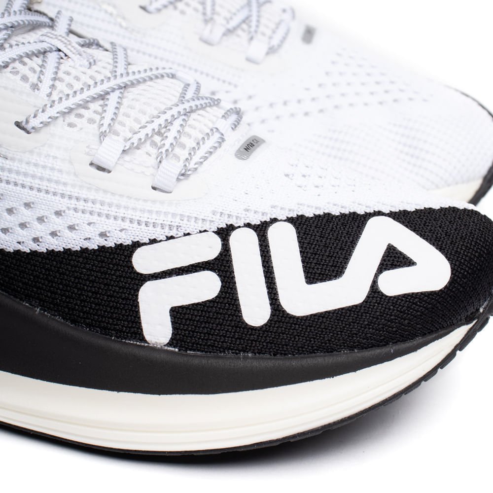 Tênis Masculino Fila Racer Speedzone Corrida Branco/Preto Branco 5