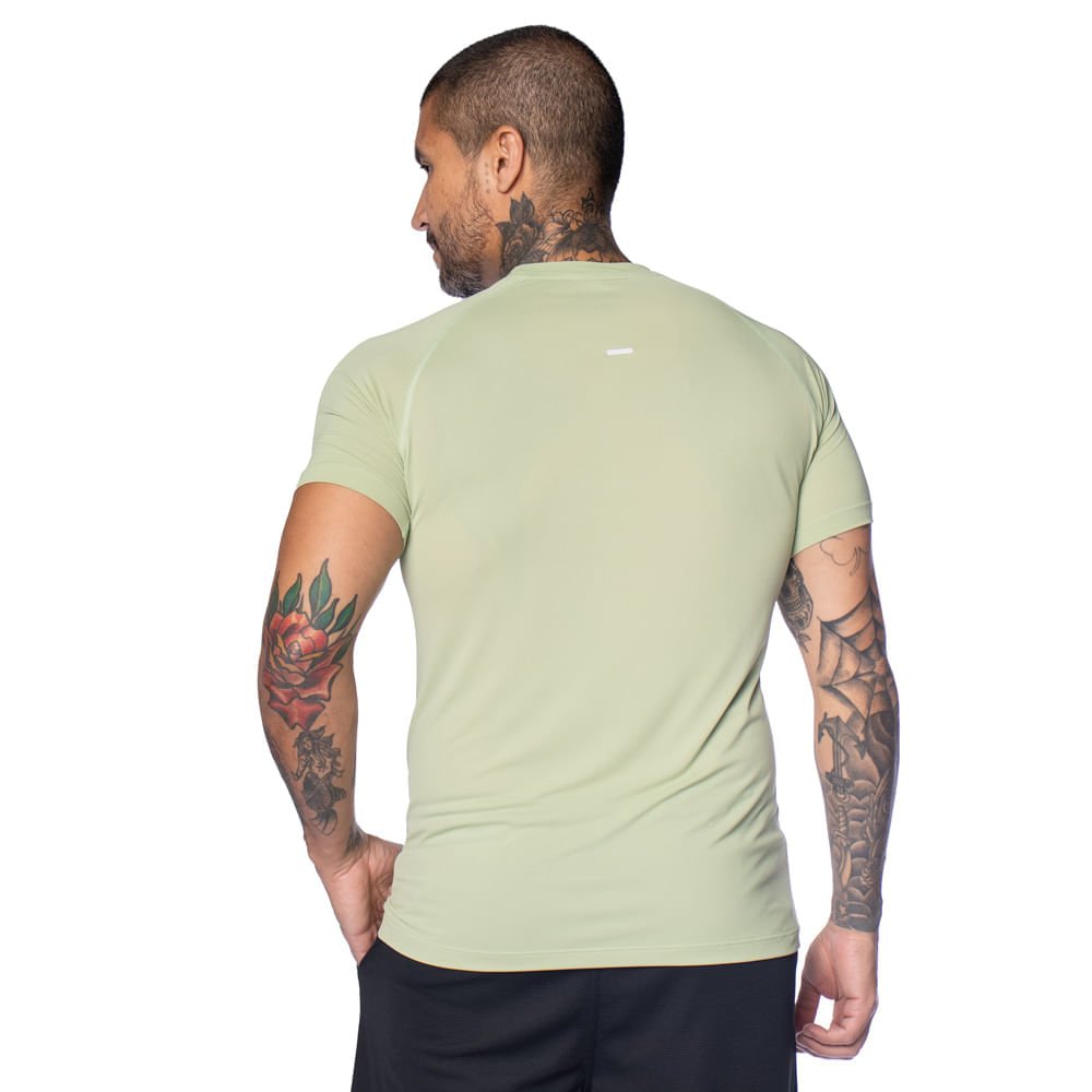 Camiseta Masculina Fila Bio III Tecnológica Verde Claro Verde Claro 2