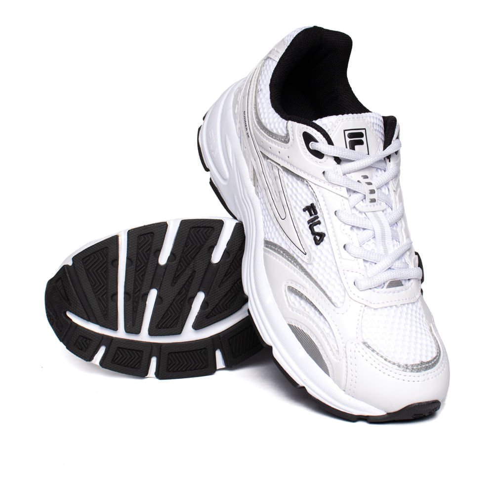 Tênis Feminino Fila Runner 2K Super Action Branco/Preto Branco 5