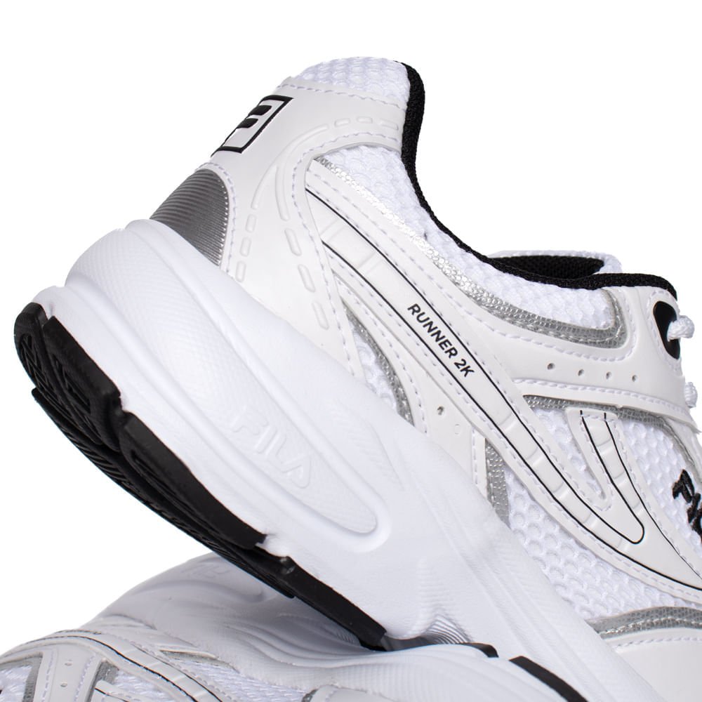 Tênis Feminino Fila Runner 2K Super Action Branco/Preto Branco 7