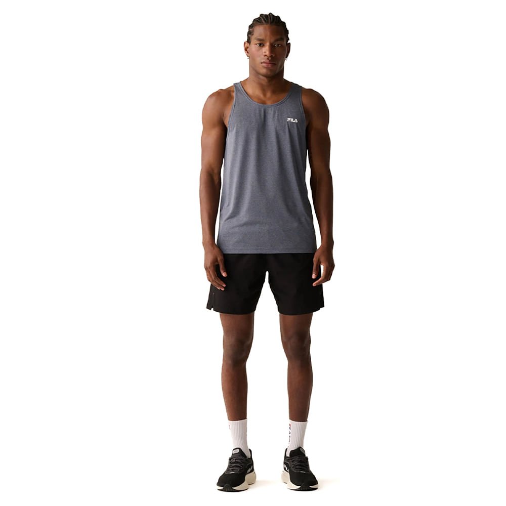 Regata Masculina Fila Sport Melange II Marinho Mescla Marinho Mescla 4