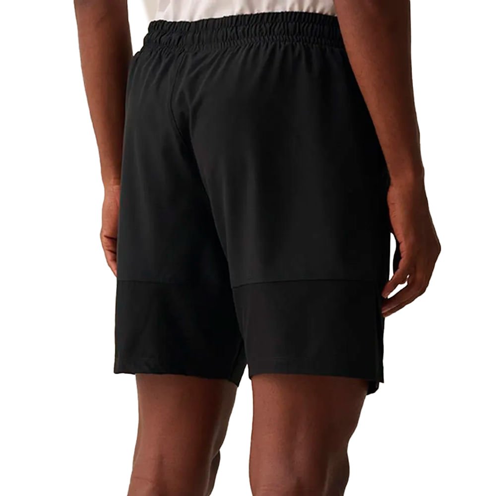 Bermuda Masculina Fila Flex 8 Esportiva Preto Preto 2