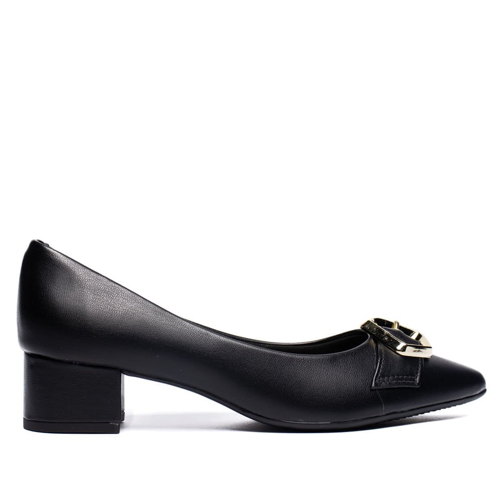 Sapato Feminino Beira Rio Scarpin Napa Elegante Preto