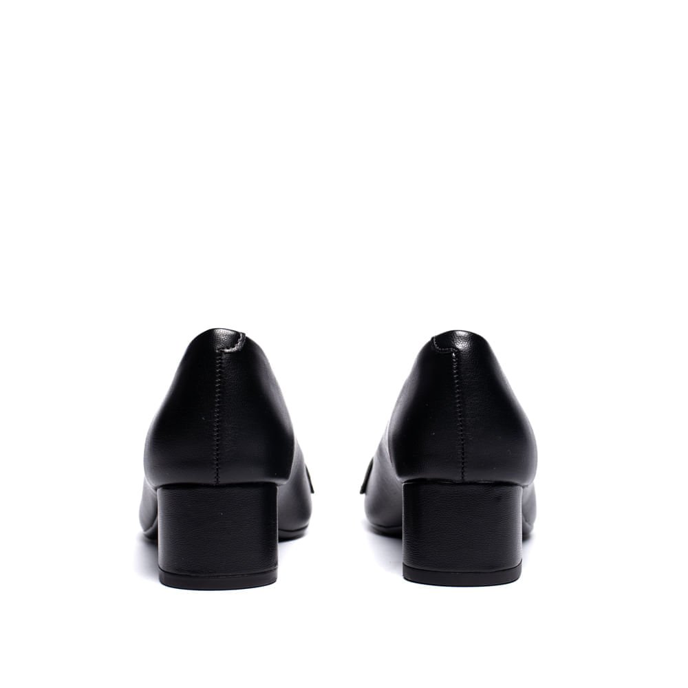 Sapato Feminino Beira Rio Scarpin Napa Elegante Preto Preto 3