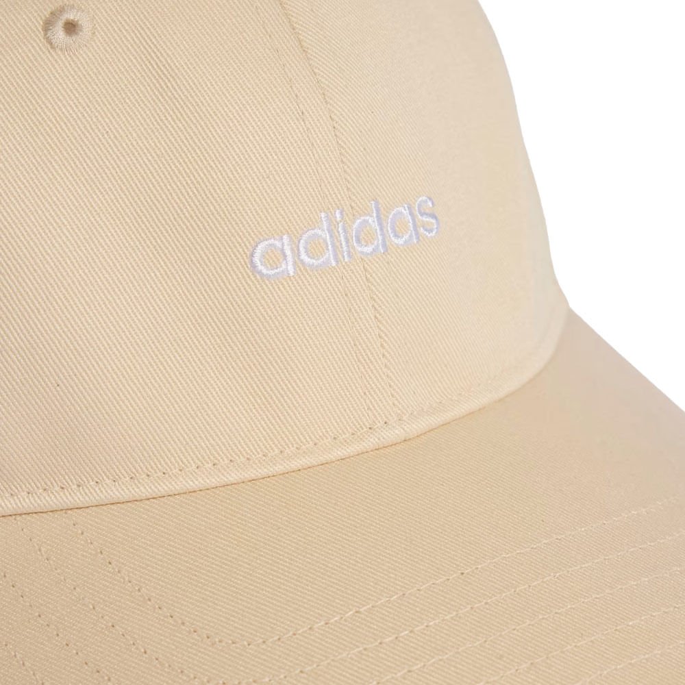 Boné Unissex Adidas Bordado Linear Bege Bege 4