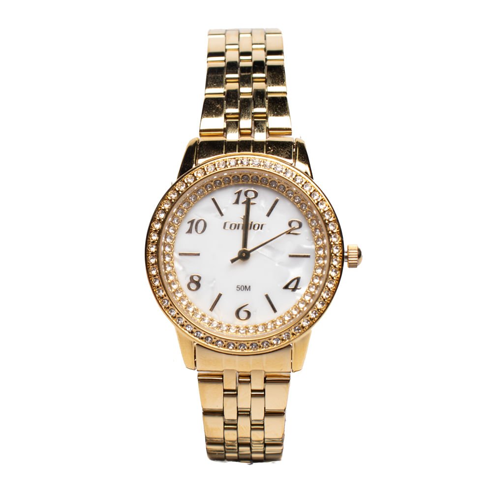 Relógio Feminino Condor CO2035OAV/K4B Kit Acessório Dourado