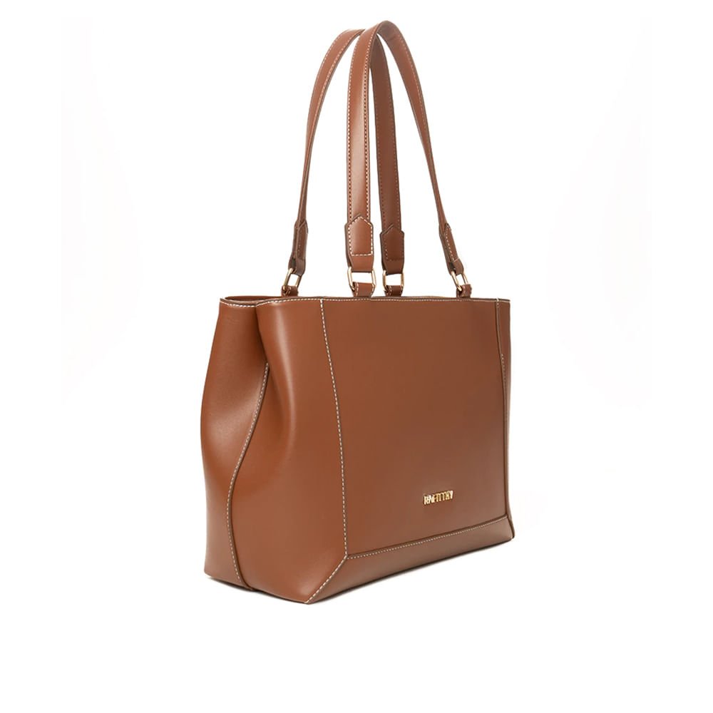 Bolsa Feminina Rafitthy Tiracolo Média Franzida Marrom