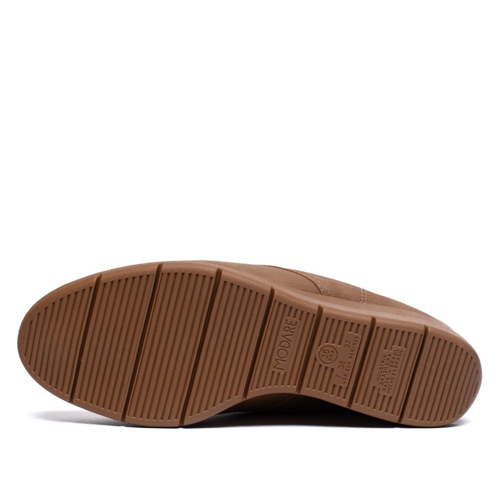 Bota Feminina Modare Anabela Cano Curto Marrom Claro Marrom 2