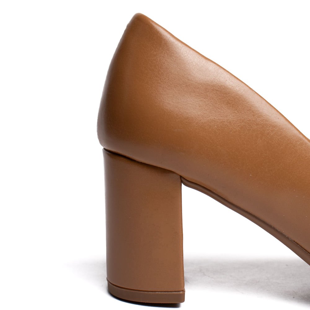 Sapato Feminino Beira Rio Napa Madri Show Elegante Caramelo Caramelo 6